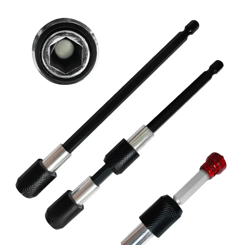 Hexagonal Auto-Locking Extensão Rod, Quick Release, broca elétrica Driver, Transferência rápida, chave de fenda, ferramenta, 3 pcs