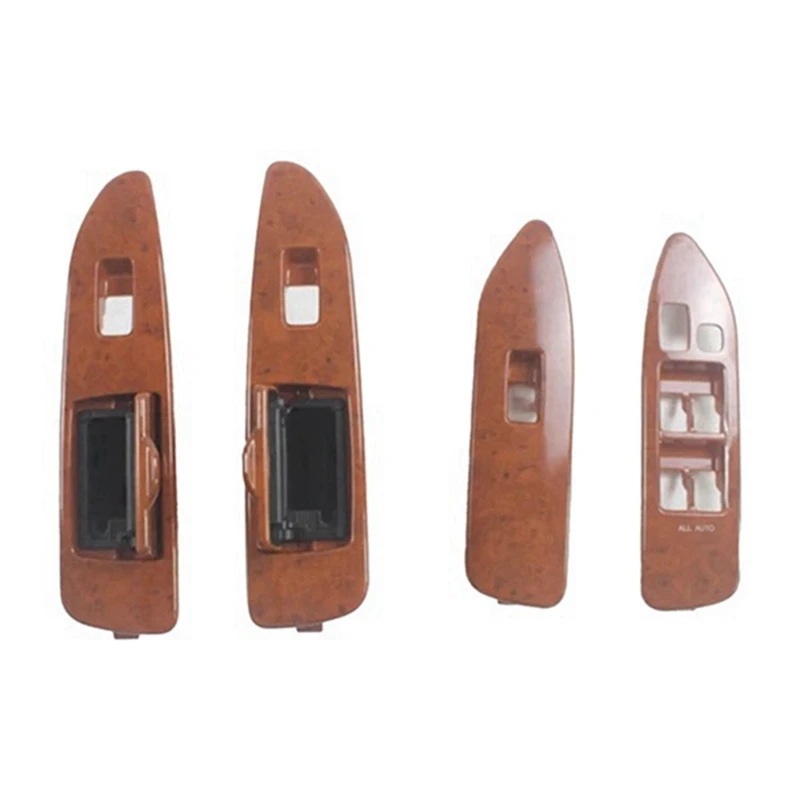 LHD Interior Wooden Window Switch Panel Replacement For Toyota Land Cruiser 100 FJ100 Ujz100 LC100 2003-2007