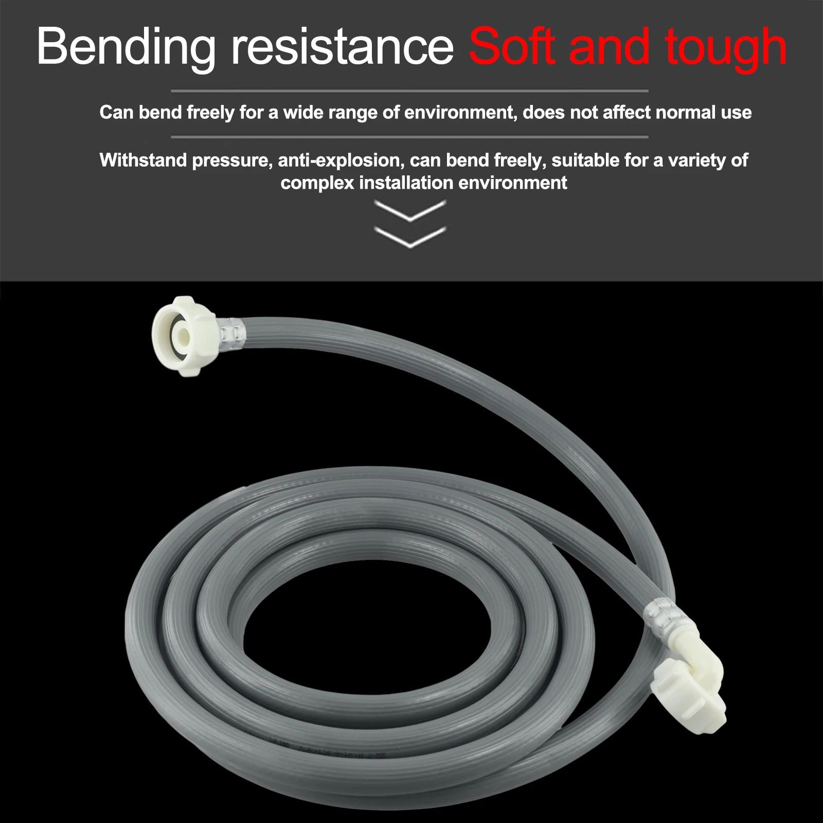 

Внутренний диаметр 25 мм для бытовых стиральных машин, стиральная машина, водопроводная труба, впускная труба для воды, высококачественный материал ПВХ