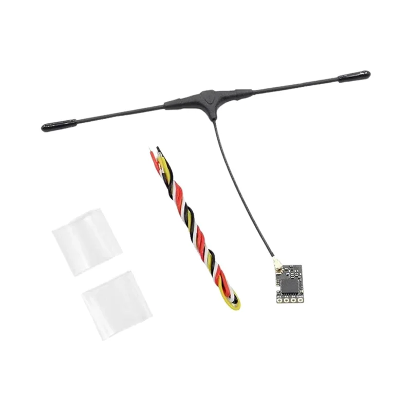 VO-ELRS Penerima 915Mhz 25Hz-500Hz CRSF dengan Antena Tipe T untuk Bagian Drone Melintasi RC FPV
