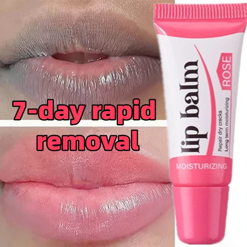 Fast Dark Lip Removal Serum Balm, Lip Mask to Lighten Melanin, Exfoliate Dead Skin, Fade Lip Lines, Nourish & Repair Lip Care