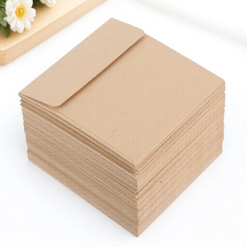 

100pcs Mini Cash Tiny Cards Packets Small Keys Note Tiny for Cards Coin Envelopes Kraft Envelopes Small Packets Gifts
