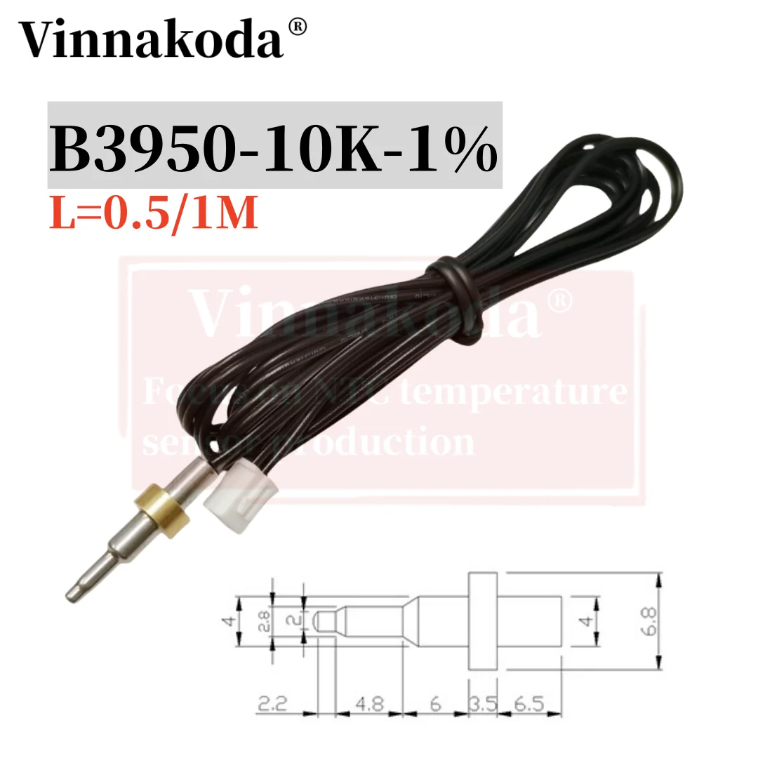 NTC-10K 3950 Sensor De Temperatura, Aquecedor De Água, Máquina De Café, Distribuidor De Água, Resistente Térmico, Sonda De Alta Temperatura