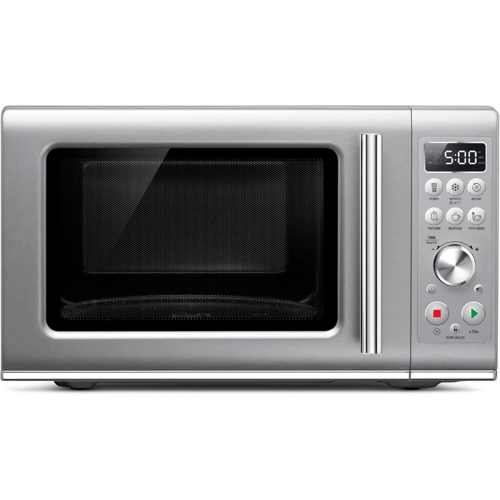 

0.9 Cubic Feet Microwave Ovens, 900 Watts, Gray Fascia Painted Metal Housing and Cavity, Microwave Ovens