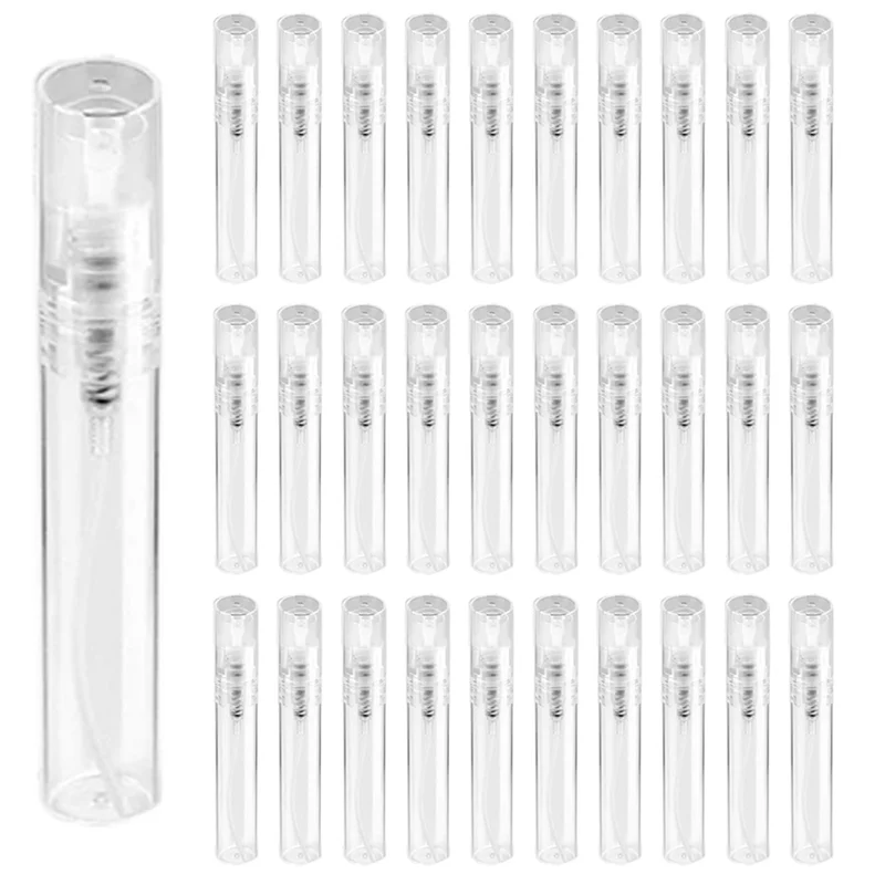 

ABUF-180PCS 5 мл мини-распылитель, мини-прозрачный пластиковый распылитель, пустой, многоразовый флакон для духов с мелким туманом