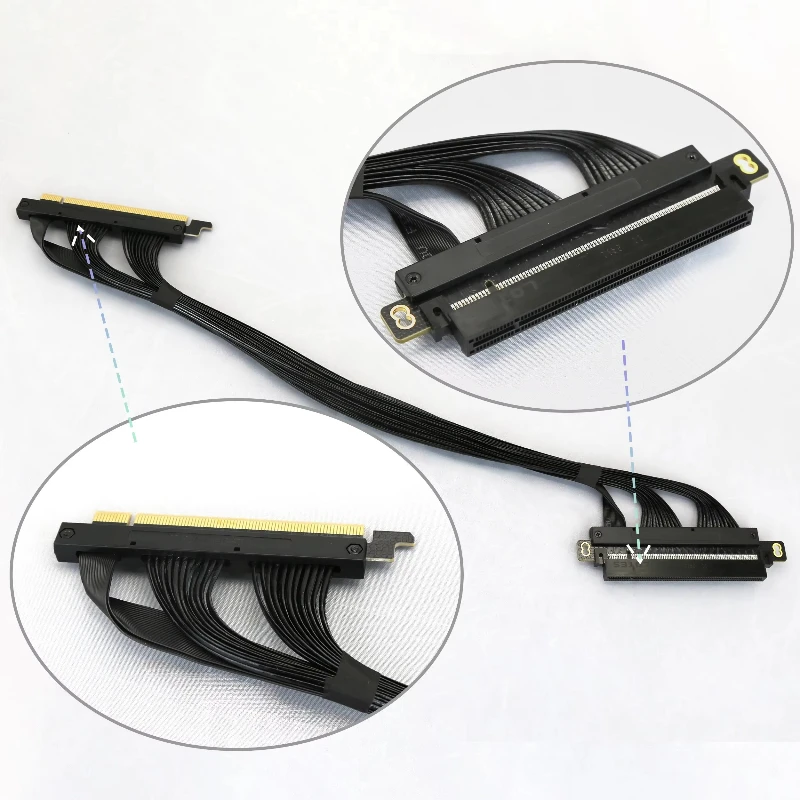 Graphics Card Extension Cable Booster 16x GPU Adapter 1U 2U Server