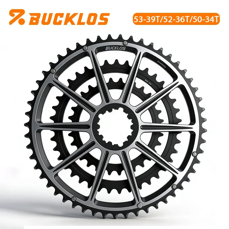

BUCKLOS Direct Mount Road Bike Chainring 50-34T 52-36T 53-39T Bike Chainwheel CNC Road Gravel Bike Chainring for 8/9/10/11S
