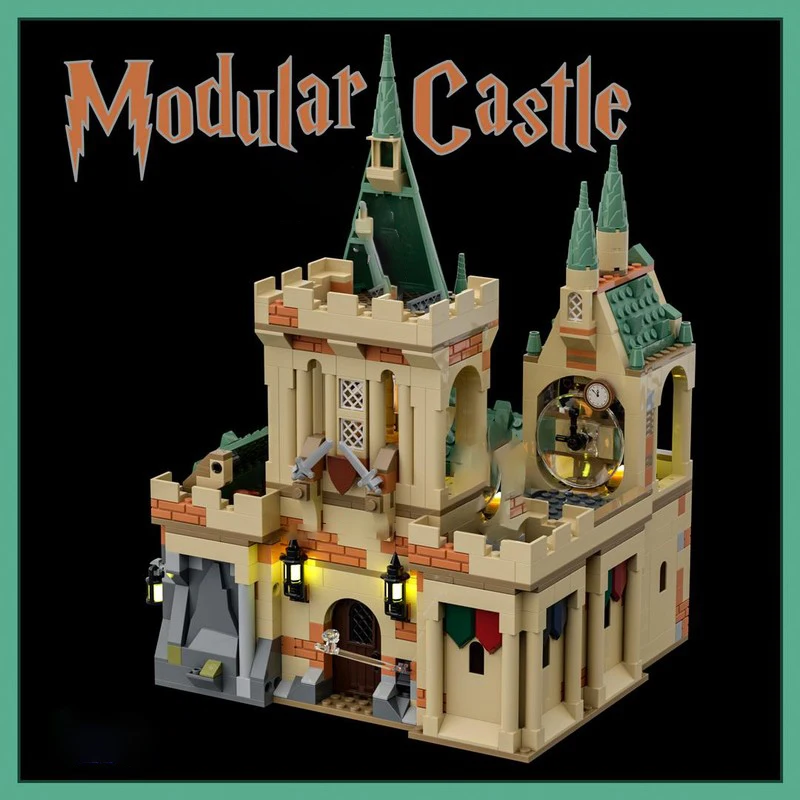 Moc Mattoni da costruzione Castello di film Tecnologia modello Blocchi modulari Scena famosa Regalo Vacanze di Natale Giocattolo Set fai da te Assemblaggio