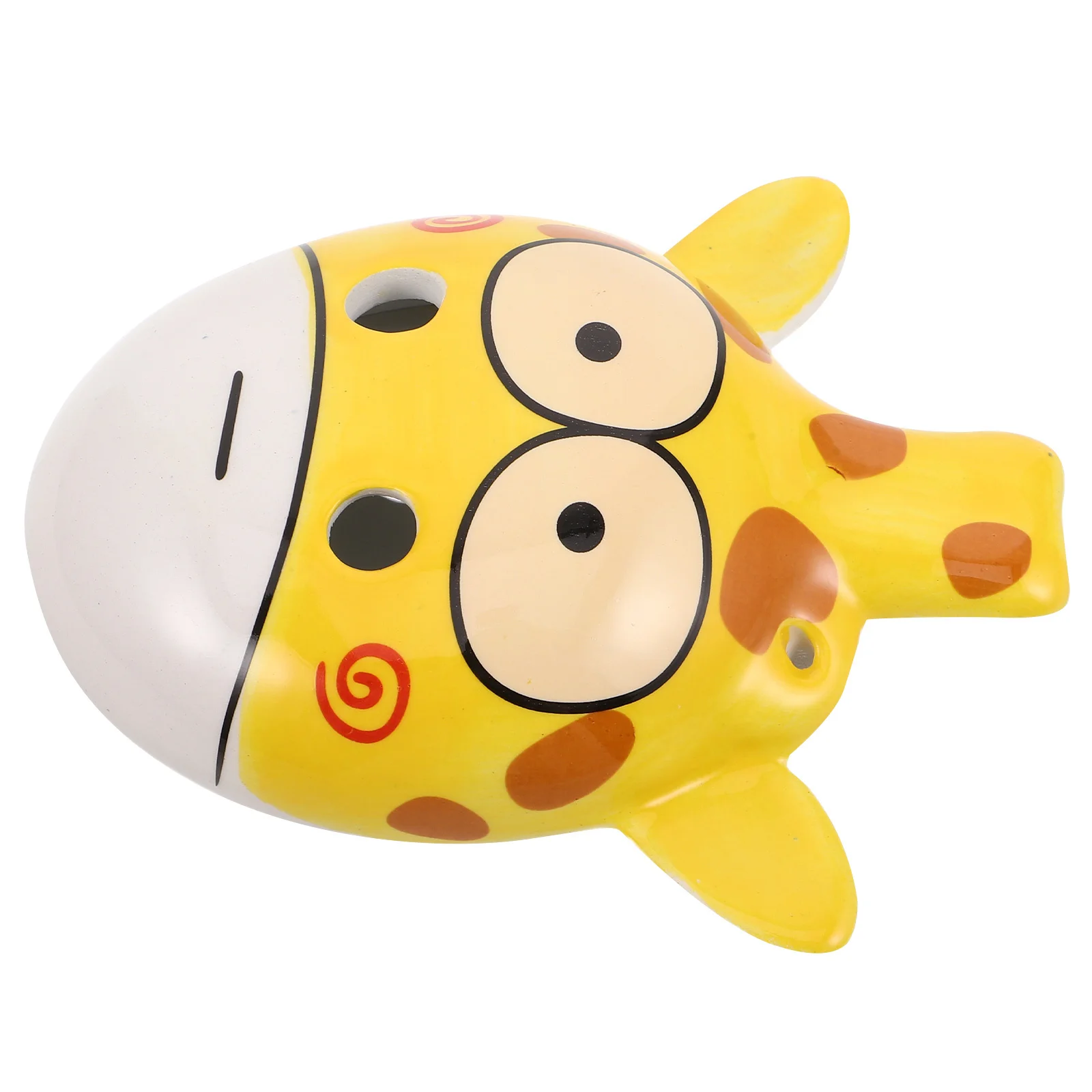 

Alto Ocarina Ceramic 6 Hole Cute Giraffe Cartoon Design Early Education Music Instrument Creative Gift for