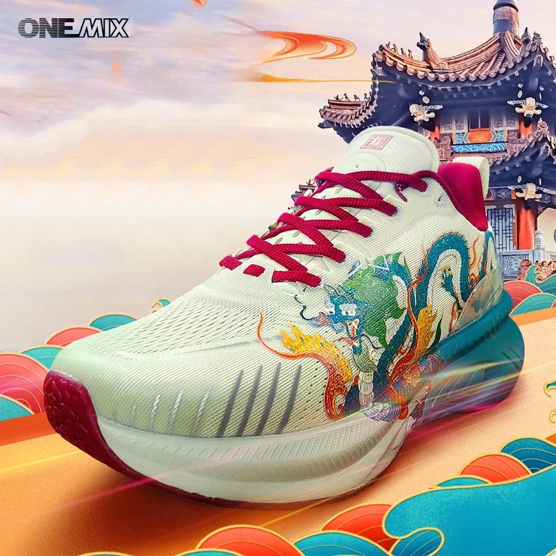 Onemix 2024 scarpe da corsa originali per uomo ultraleggere resistenti all'usura palestra all'aperto donna allenamento sportivo traspirante sneaker maschile