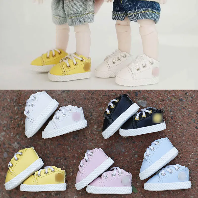 Ob11 baby shoes Casual shoes smiley face sports shoes Fit for obitsu11, GSC, Meijie pig,1/12bjd doll shoes doll Accessories