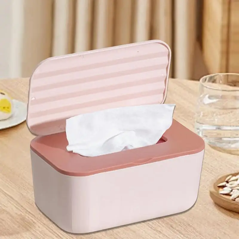 Baby Wipes Box Tissue Container For Travel Sealable Multifunctional Dustproof Wipes Dispenser For Nursery Car Makeup Kitchen