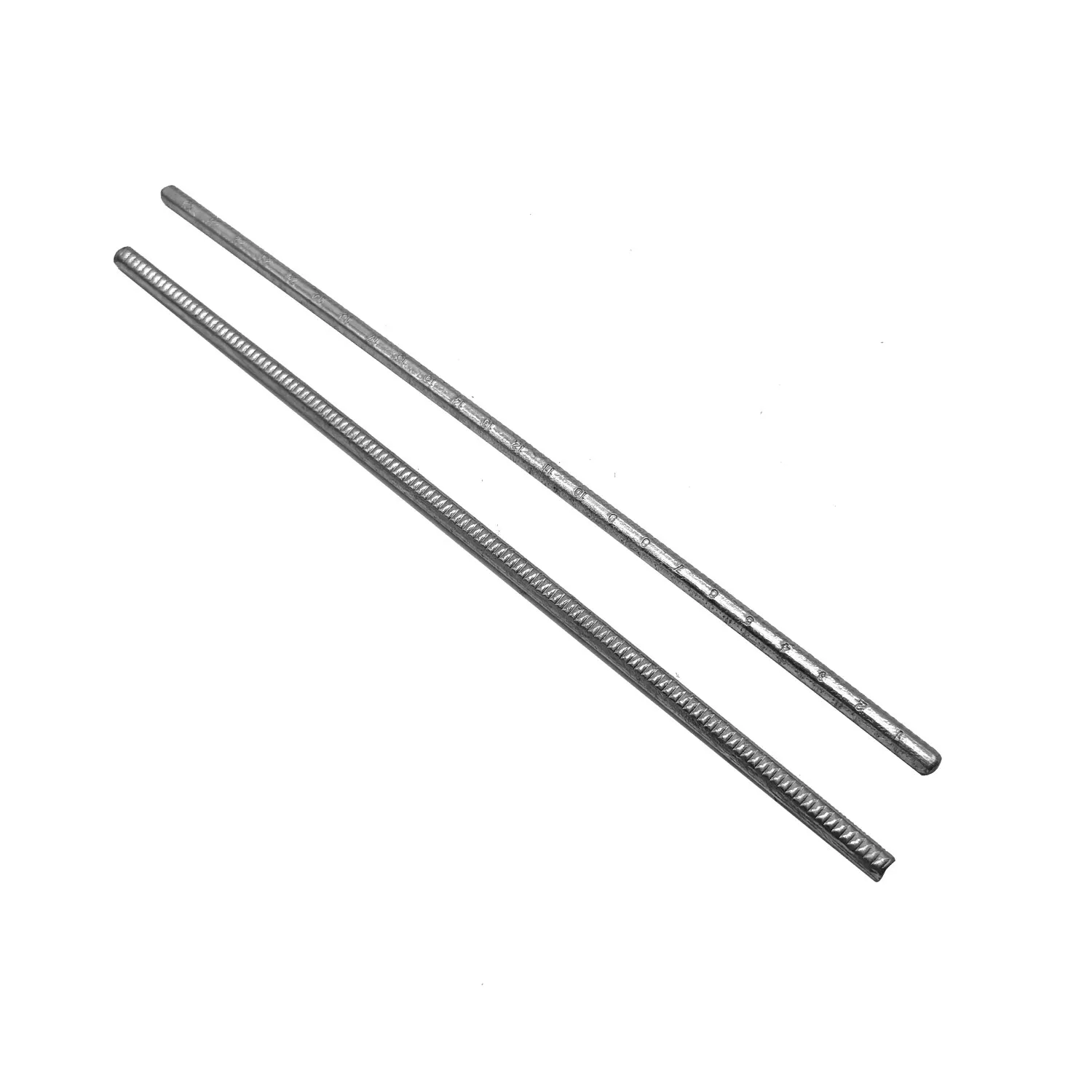 Extended Positioning Ruler 2PCS 250mm for Electric Hammer Drill Bimetal Material 1-24 Scale Measuring Accuracy