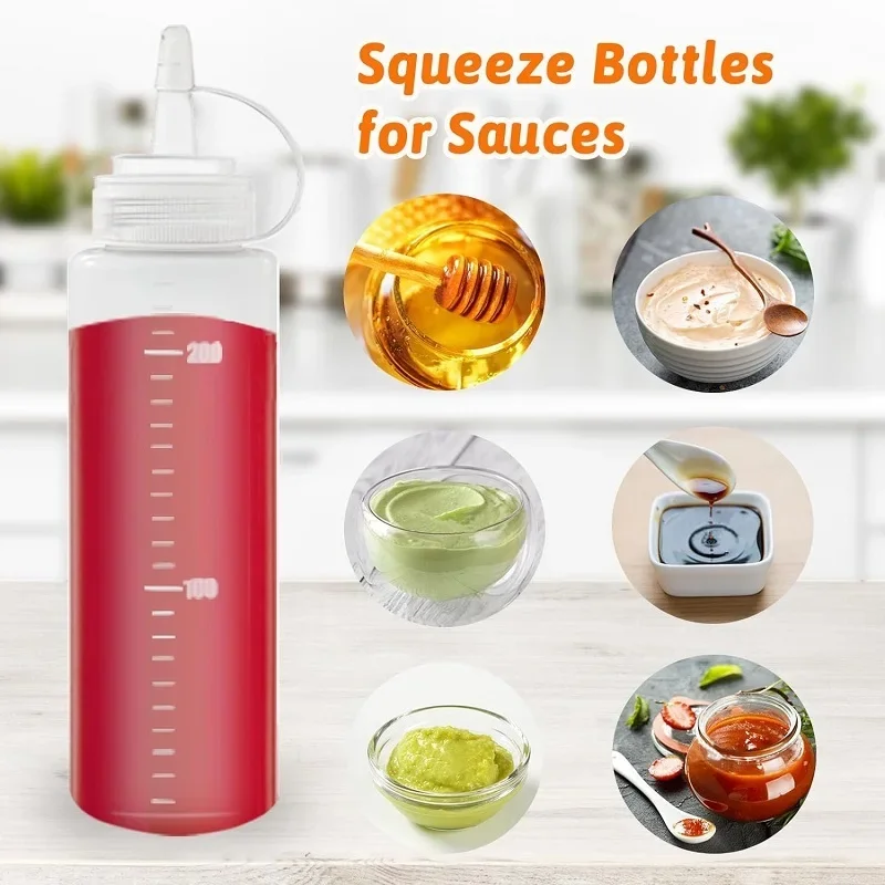 大型スクイーズ調味料ボトル ノズル付き ケチャップ マスター - Sauce Squeeze Bottle のレビューと価格