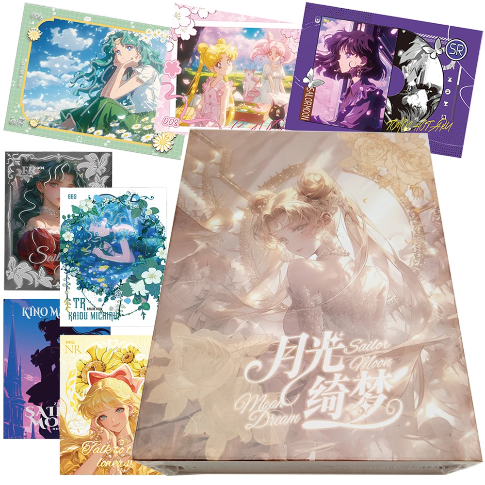 

Sailor Moon Collection Card Fans Cherish Fantasy Girl Anime Card Peripheral Fun Desktop Toy Surprise Holiday Gift for Children