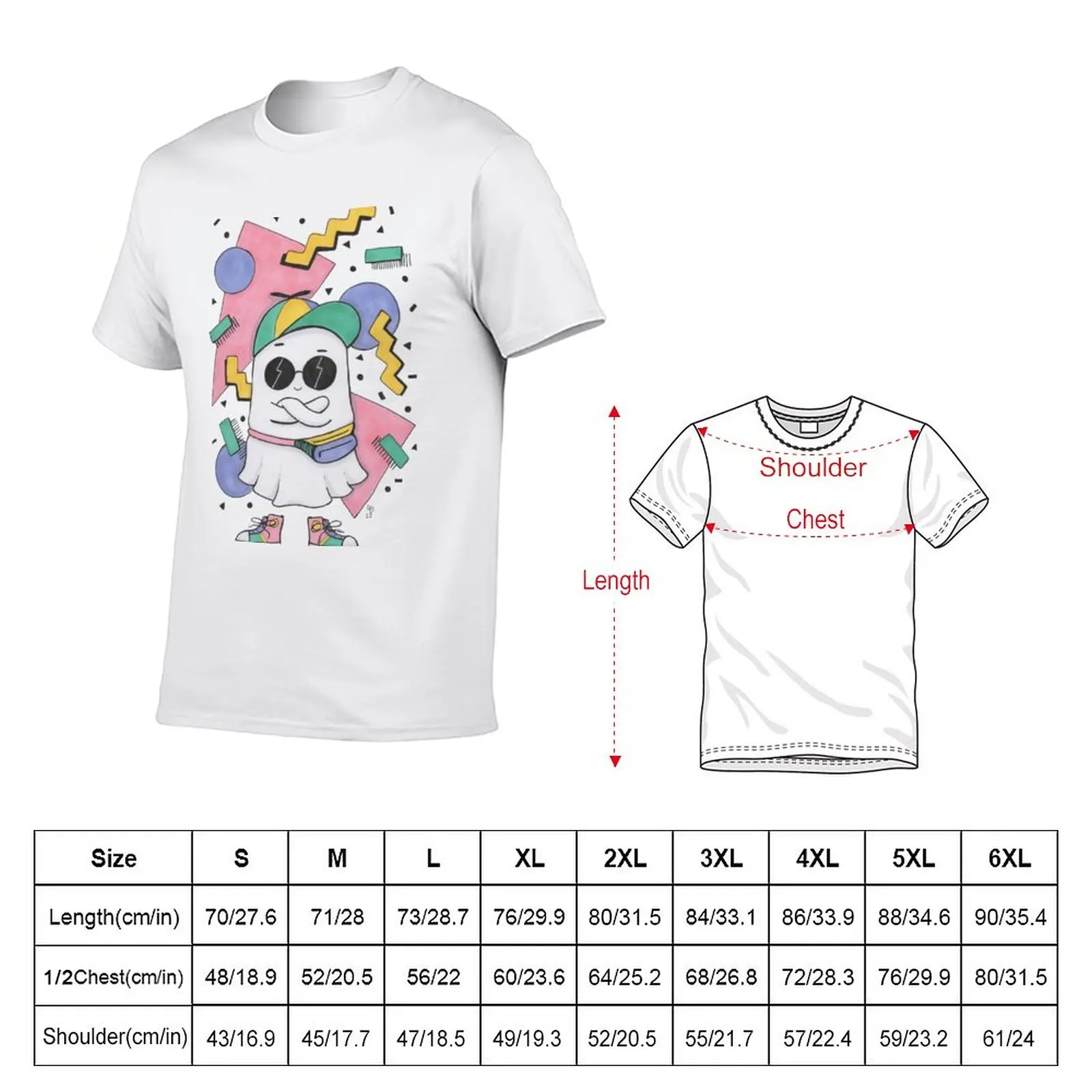 New Rad Ghostie T-Shirt quick drying t-shirt shirts graphic tees vintage clothes funny t shirt designer t shirt men