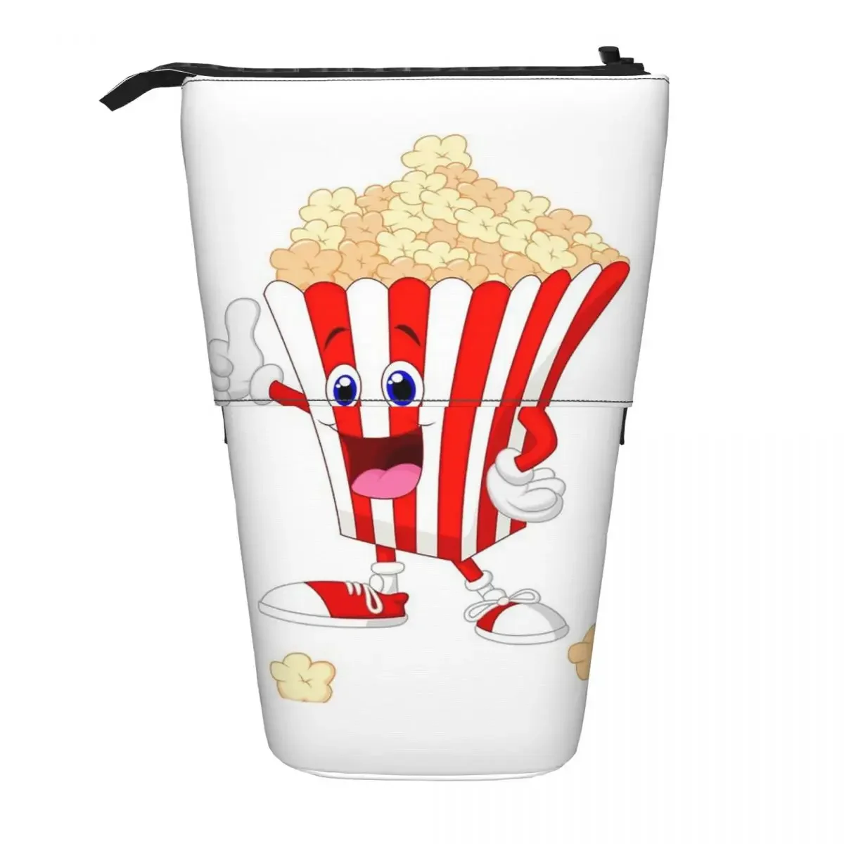 

Popcorn Cartoon Art Reversible Pencil Case Pen Holder Storage Large Capacity Pen Box Pencil Bag for Boy Girl School