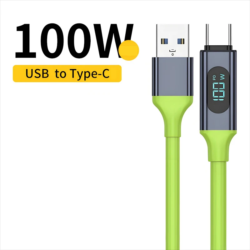 240W Typ-C-auf-Typ-C-Kabel, superschnelles Ladekabel mit LED-Anzeige, USB-auf-Typ-C-Datenkabel für iPhone, Xiaomi, Samsung