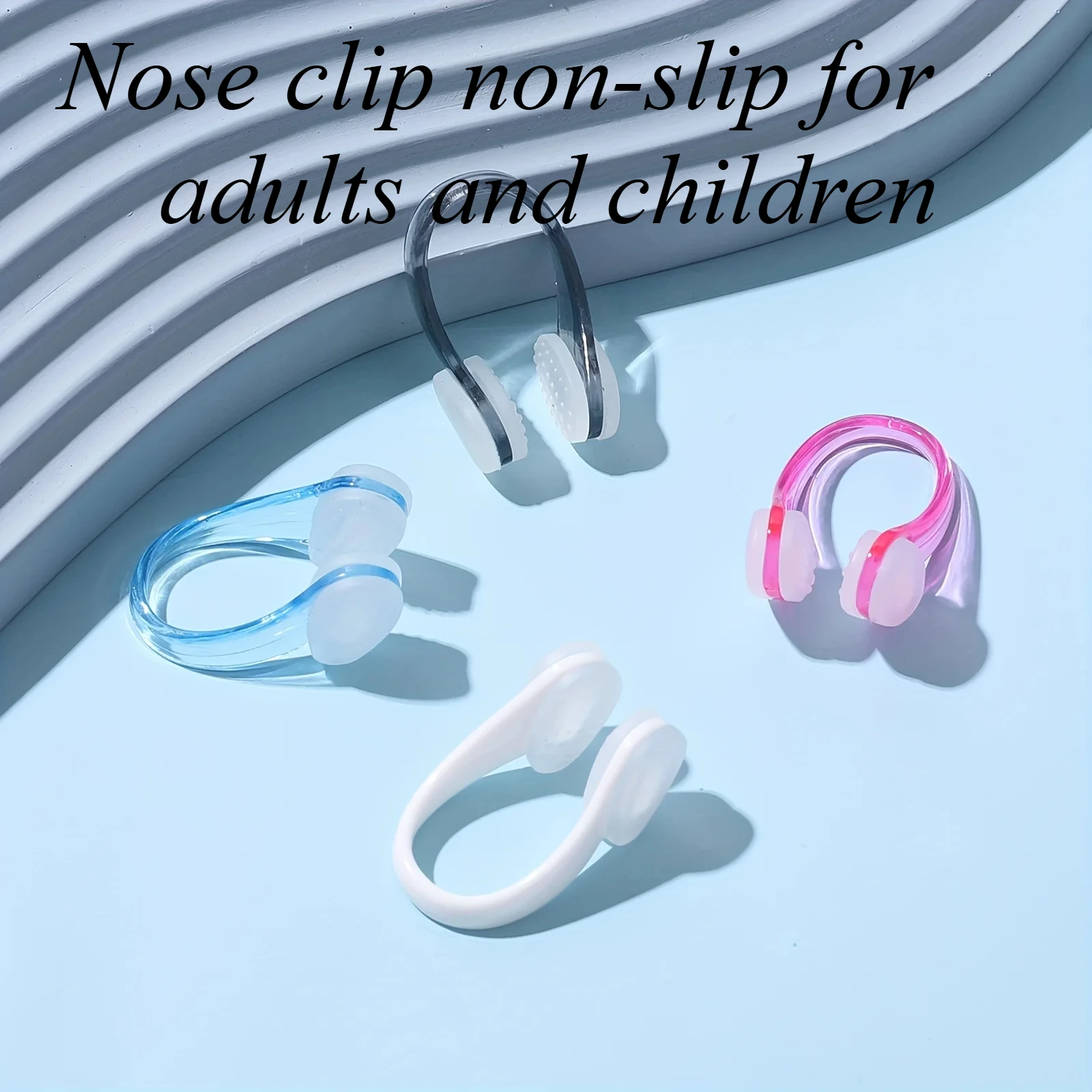 

2Pcs Swimming Nose Clip Professional Swimming Training Anti-choking Comfortable Waterproof and Non-slip Nose Clip Accessories