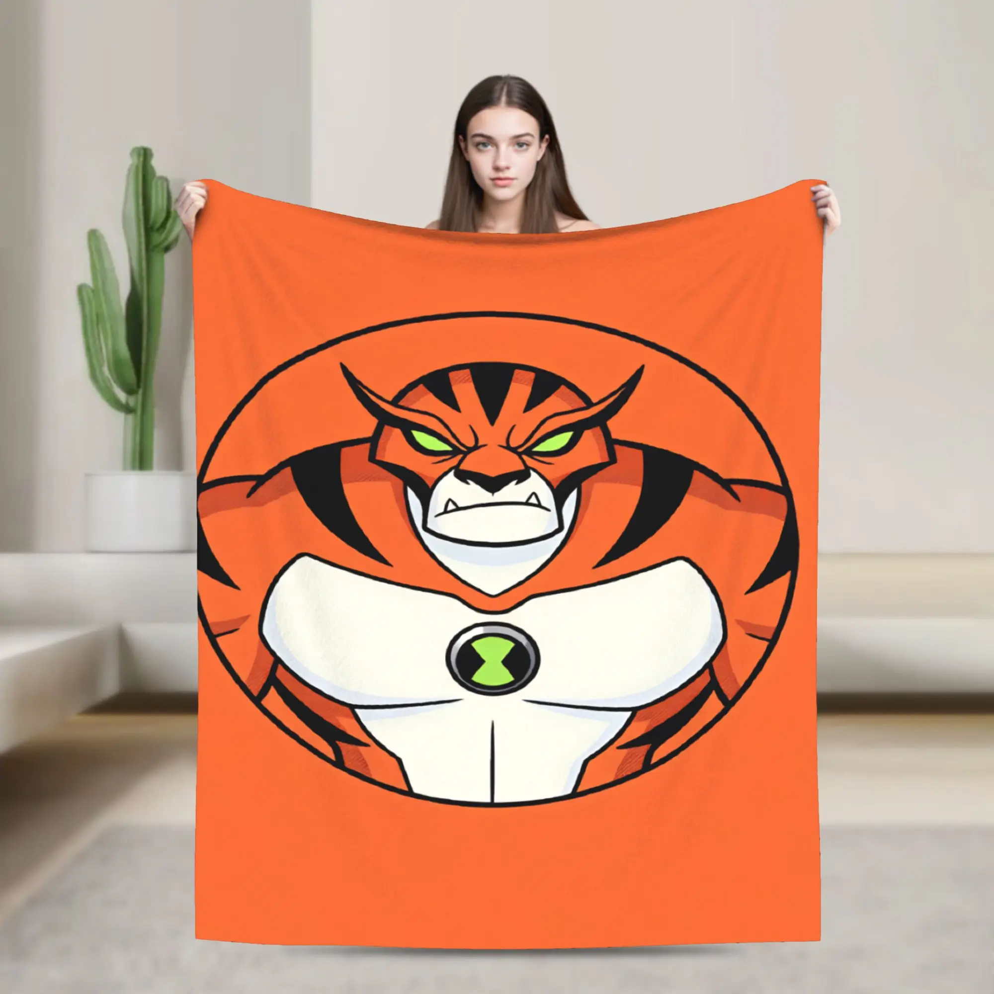 Soft Comfy Throw Blanket Travel Car Ben 10 Cartoon Animation Blanket  Flannel Bedspread For Bedroom Print Sofa Bed Cover