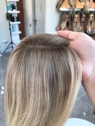 Natural Wig Synthetic Wig Dark Root HairLine Highlights Straight Hight Density Pre plucked Cosplay For Women Daily Party Use
