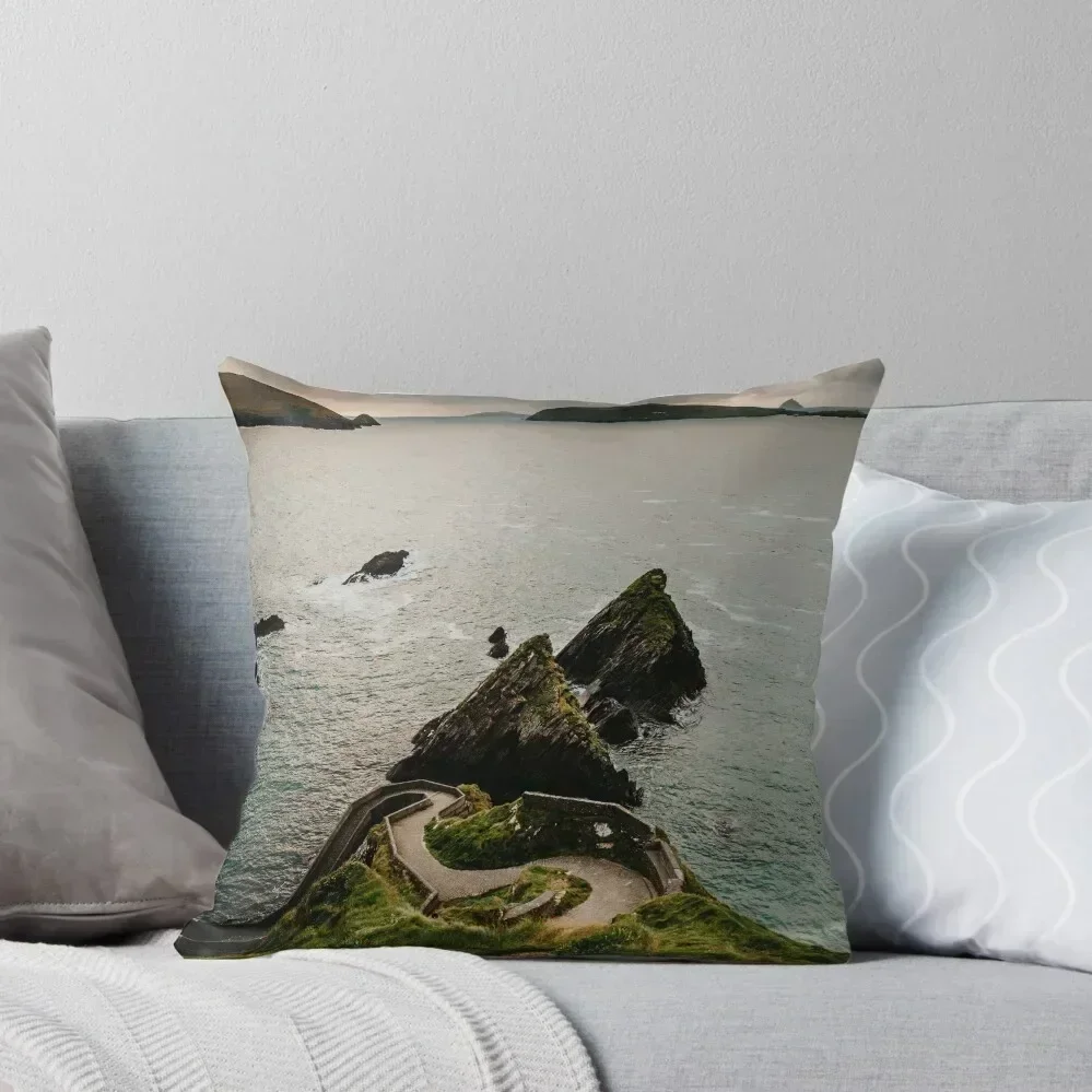 Dun Chaoin Harbour Dingle IRELAND Throw Pillow Embroidered Cushion Cover Pillow Cover autumn pillowcase pillow