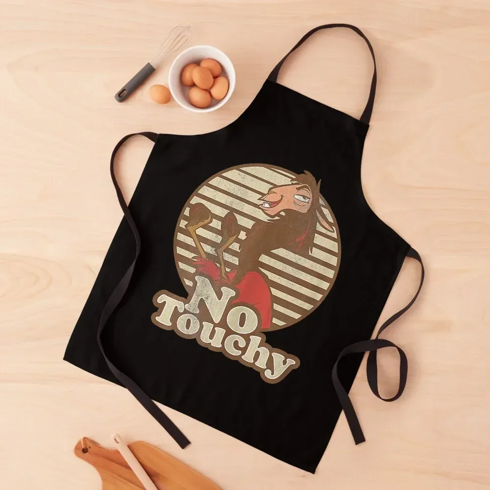 

Emperor's New Groove Kuzco Llama No Touchy Apron barber uniform Funny Utensils For Kitchen Kitchen Items Apron