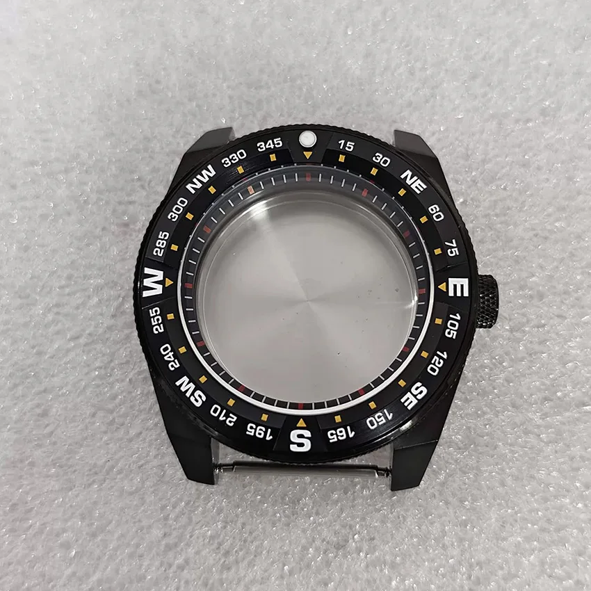 43mm Watch Case for NH35 NH36 NH70 Movement Sapphire Glass fit 28.5mm-29mm Dial Replacement Case 316L Shell Watch Accessories