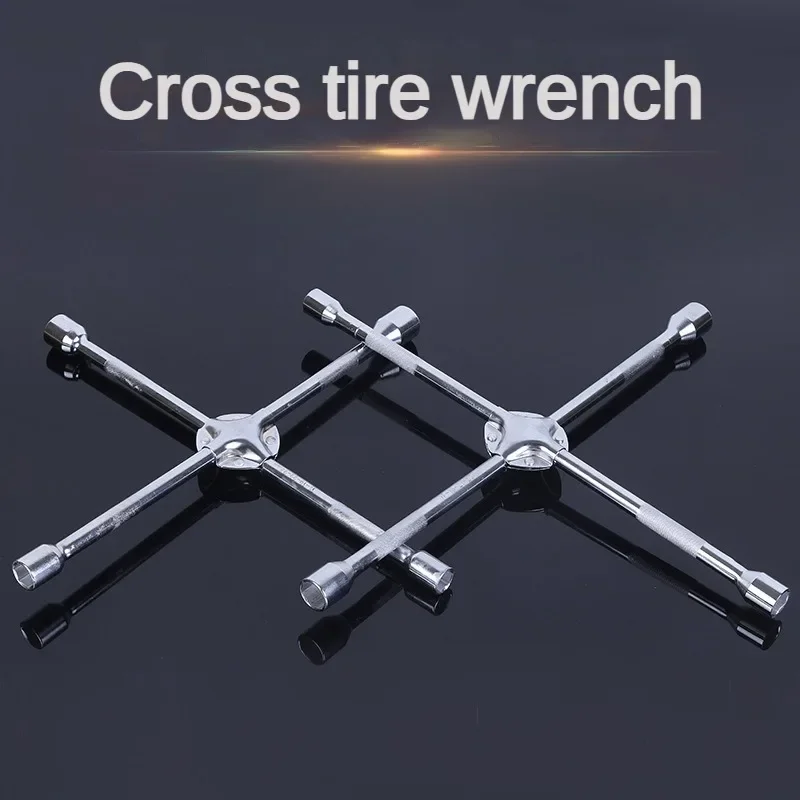 

Cross Tire Wrench Auto Repair Tool Rotary Ratchet Cross Socket Wrench Labor-saving Removal Wrenches Car Wheels Hand Tools