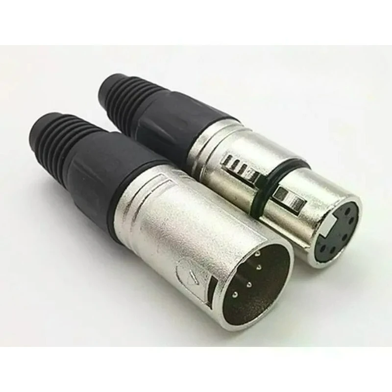 3 Pairs NC5MXX Male XLR Connectors And 3 Pairs NC5FXX Female XLR Connectors 5 Pin Audio Connector Set for Professional U