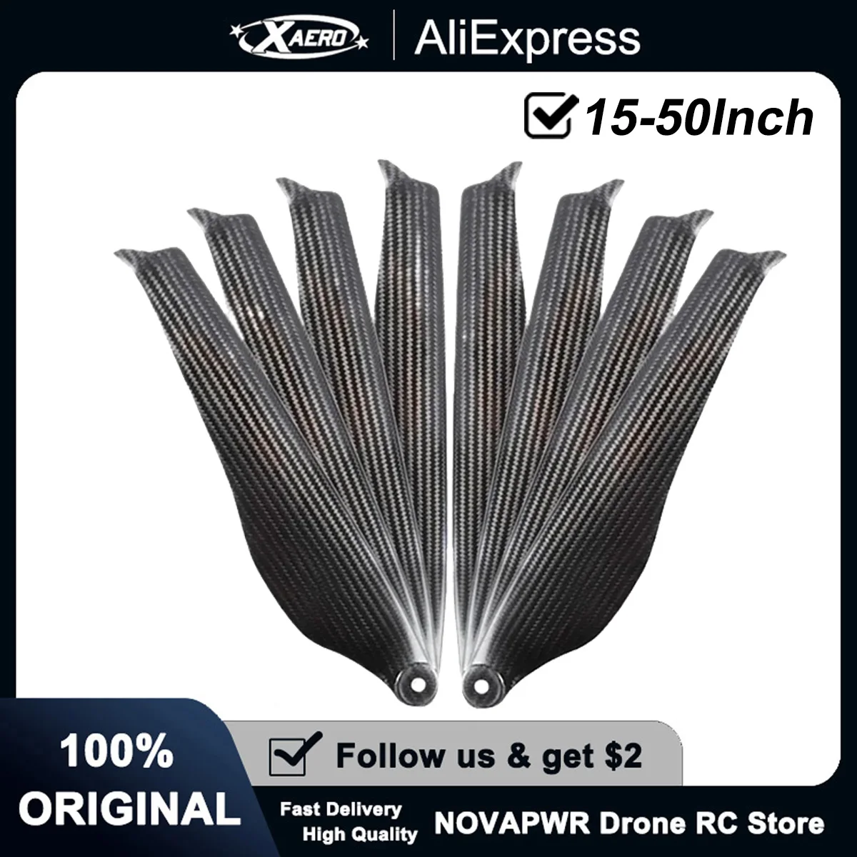 

Складные пропеллеры из углеродного волокна, 15-50-дюймовые малошумные лопасти для тяжелых дронов T-MOTOR
