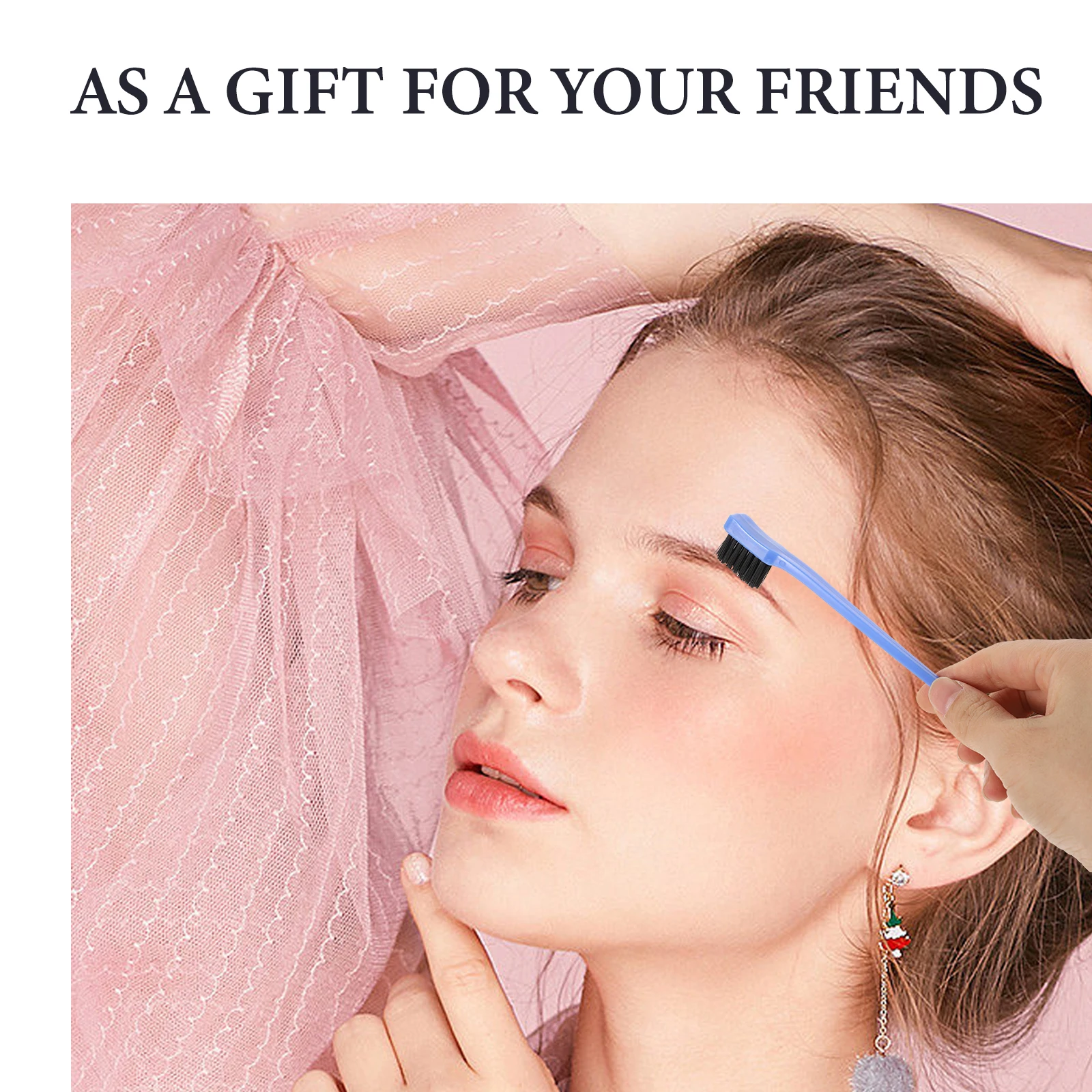 

10 Pcs Eyebrow Brush Beauty Tool Detangling Eyebrows Mascara Comb Makeup Combs Eyelash Edge Brush Double Headed Design Premium