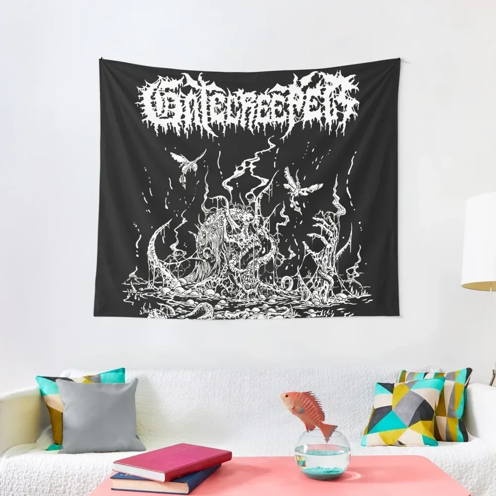 

Гобелен Gatecreeper из золы, милый Декор для комнаты, декор для комнаты, корейский декор, эстетический гобелен