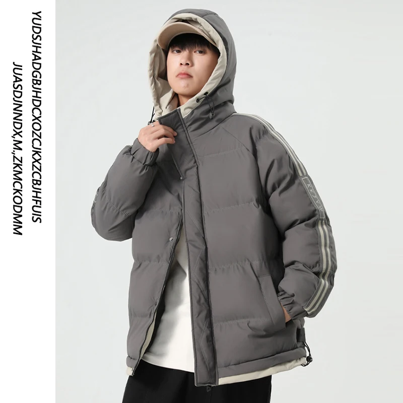 2024 Winter Mens Parkas Korean Fashion Hooded Windbreaker Cotton Padded Coats Men Women Unisex 8XL Thicken Warm Puffer Jackets