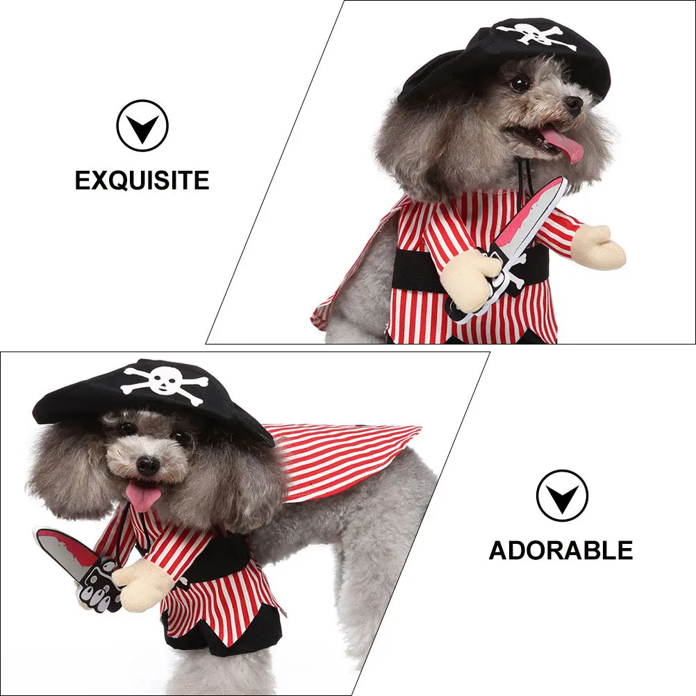 

1Set Standing Dog Wear Adorable Stylish Pet Outfit for Holiday Celebrations Active Lifestyle Fashionable Pet