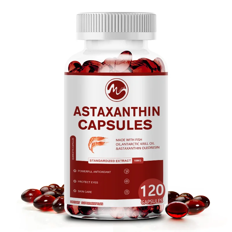 Antarctic Krill Oil Astaxanthin Capsules(EPA, DHA) Joint And Skin Health Support Immunity, Cardiovascular, Non-Gmo