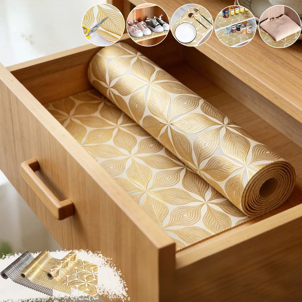 

Водонепроницаемый противоскользящий коврик из ПВХ для ящиков, полок, шкафов, холодильников, столов, пылезащитный, для кухни и дома, 300/600/900 см