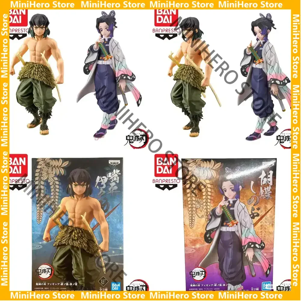 

В наличии: Оригинальная фигурка Inosuke из Demon Slayer от Bandai, PVC, 1/9, сцена битвы