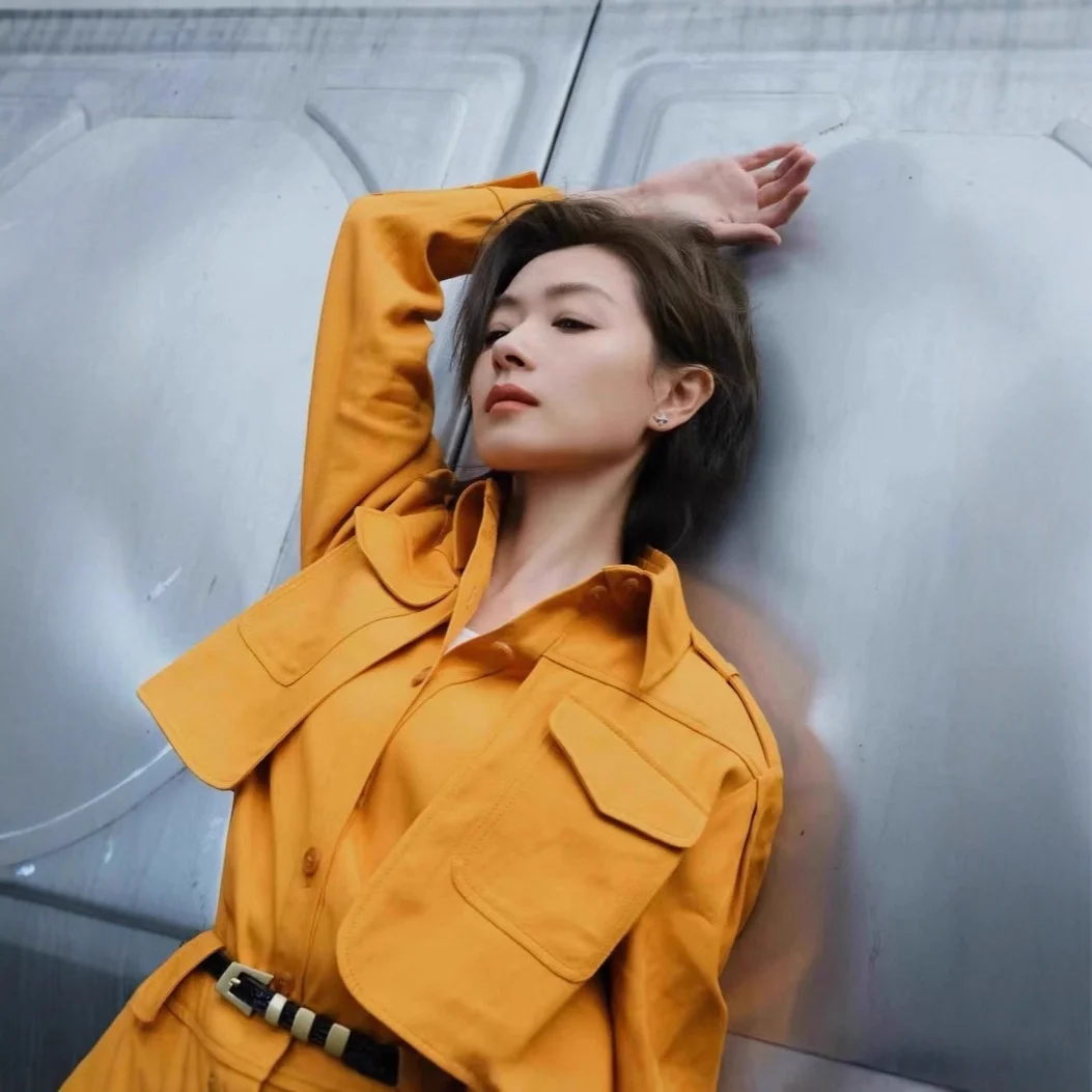 Mono de Trabajo Naranja para Mujer, Nuevo Diseño Moderno de Pantalones Largos de Cintura Alta, Sensación de Moda Casual, Producción China