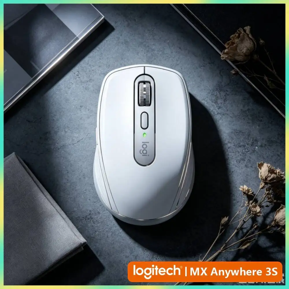 Durable MX Anywhere 3S - 8000 DPI, Hyper-Scroll, Silent Click, Ideal for Fitness Freelance Designer & Travel Work