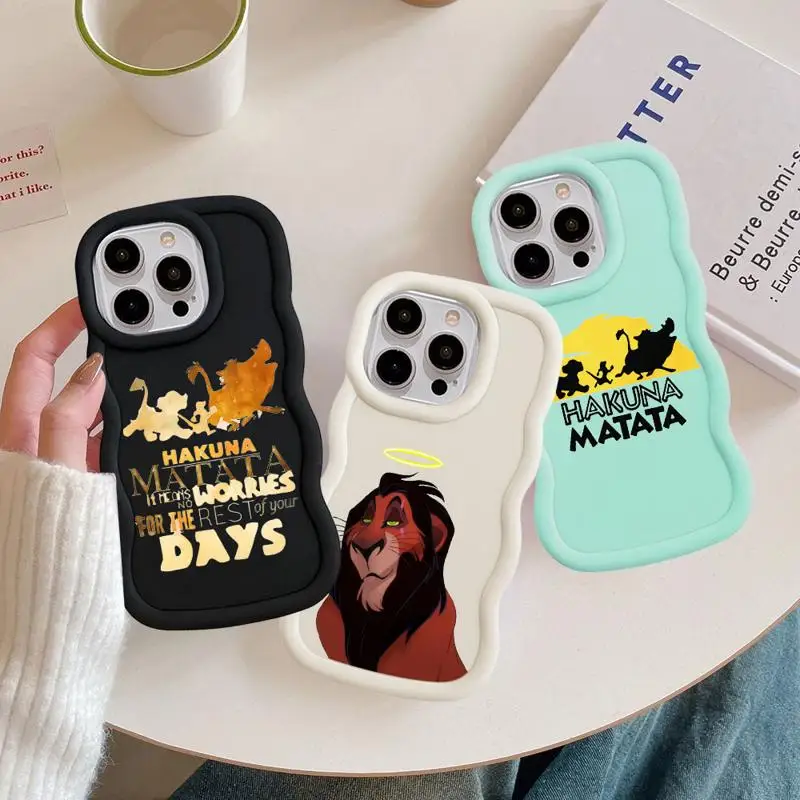 Animation The Lion King Simba Phone Case For iPhone 15 14 13 12 11 Pro Max XS X 7 8 Plus Hard Matte Shell Protective Cover