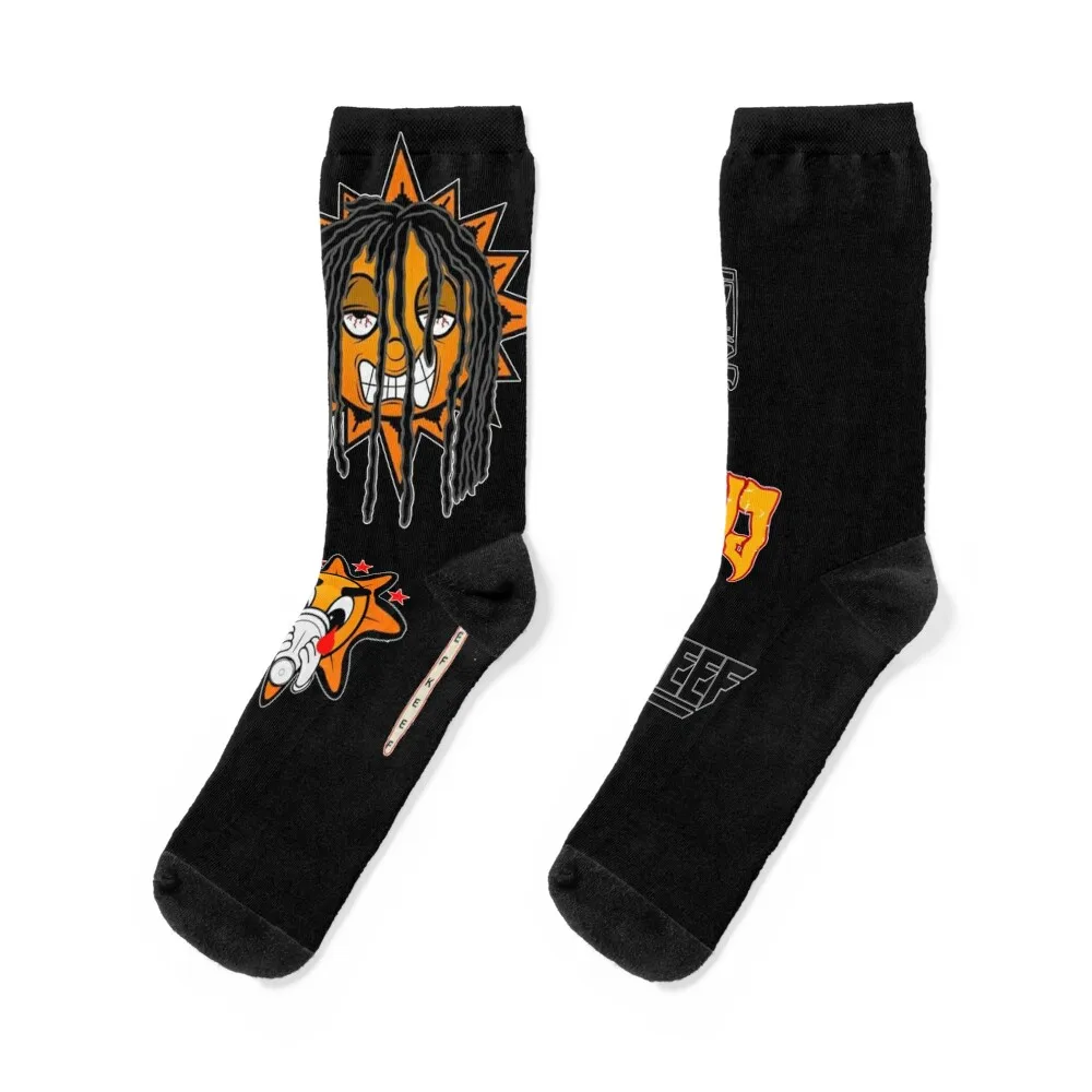 Chief Keef Sticker Pack Sticker Socks sport hip hop Mens Socks Women's