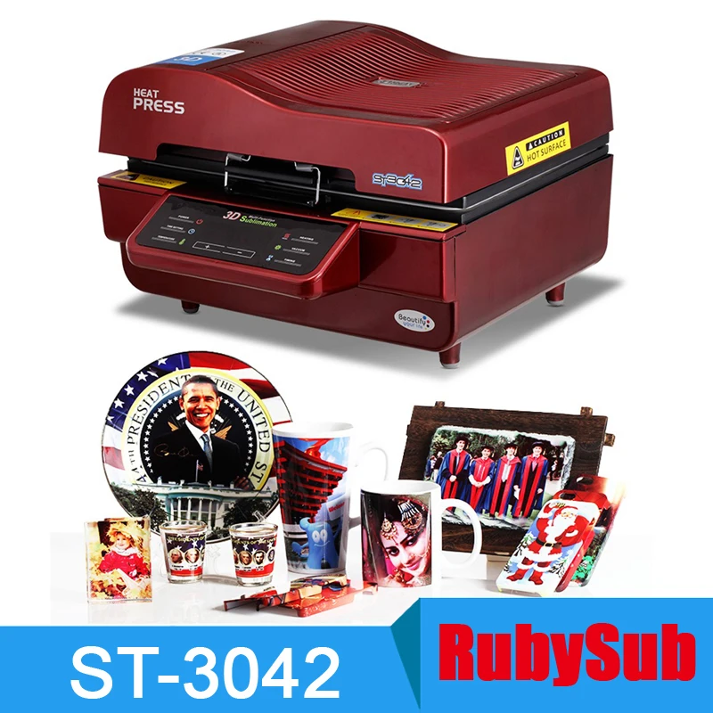 ST3042 3D Sublimation Vacuum Heat Press Machine 3d Sublimation Machine for Case Mug Plate Glass Wood Rock Metal Photo Printing