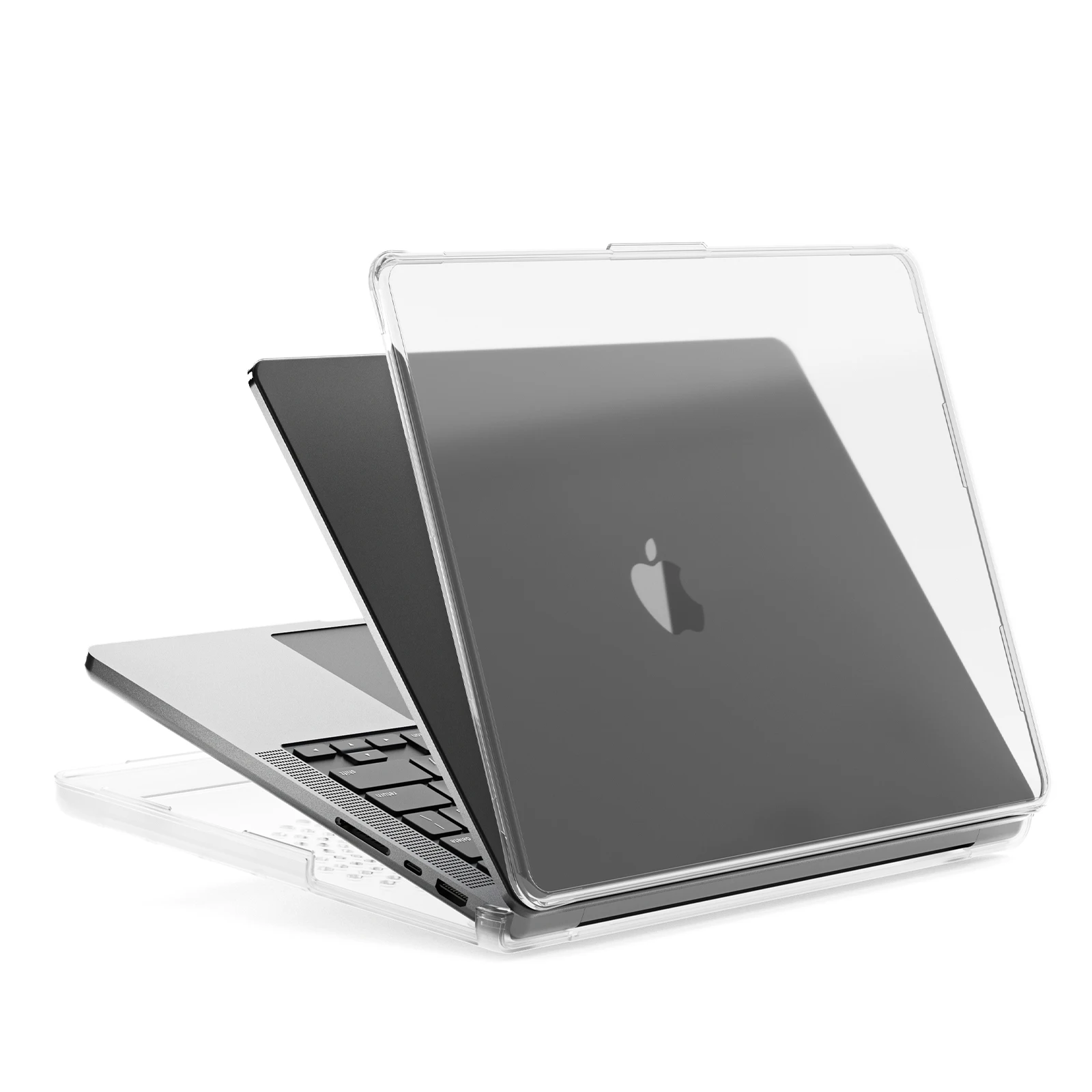 EGYAL Soft Case for MacBook Pro 14 2024 M4 A3112 A3185 A3401 Case for Pro 14 M3 M2 M1 Soft Edge Transparent and Easy to Install