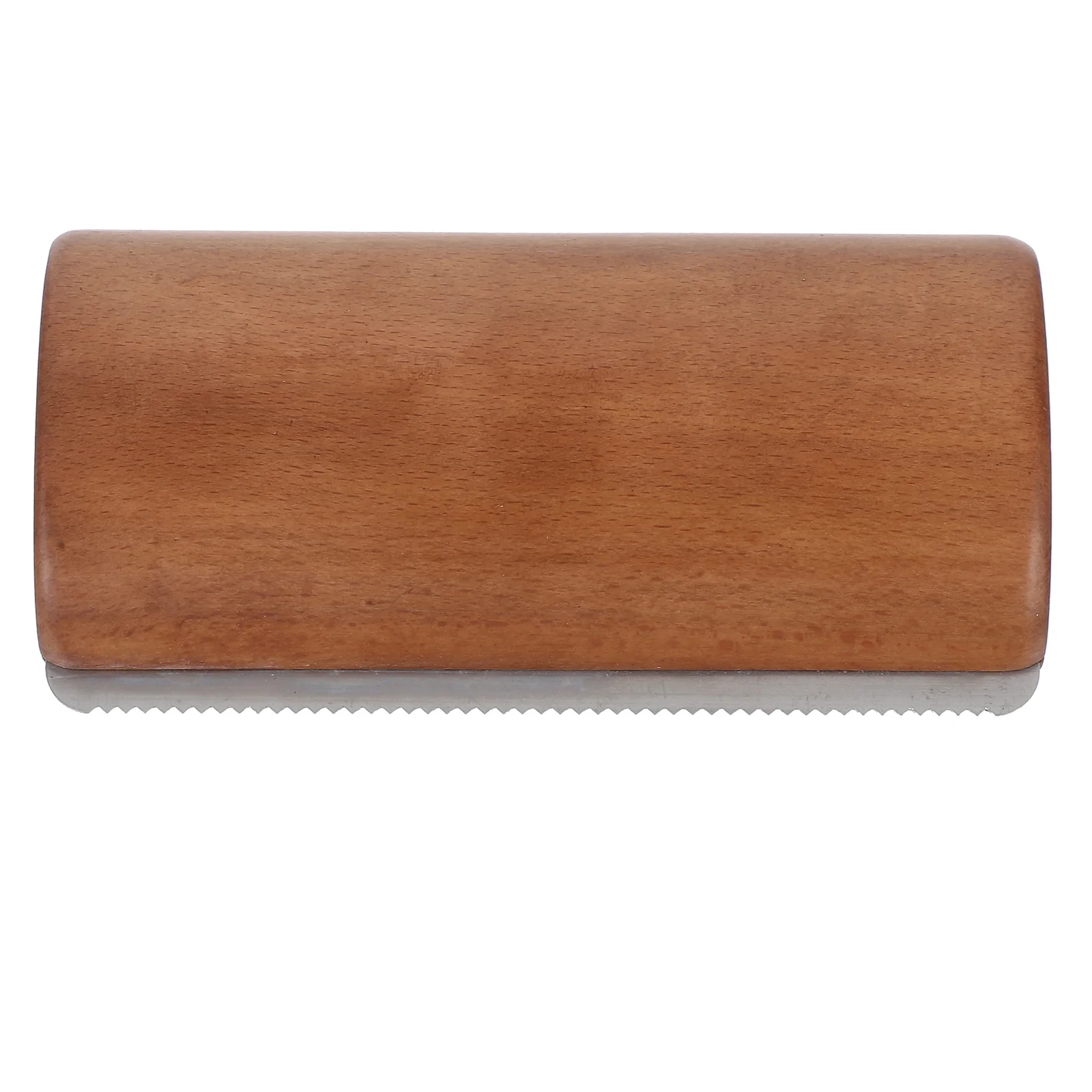 فرشاة العريس الخشبية مع حافة مسننة معدات كشط عرق الحصان قبضة مريحة لسهولة العناية بالحصان متعدد الأغراض