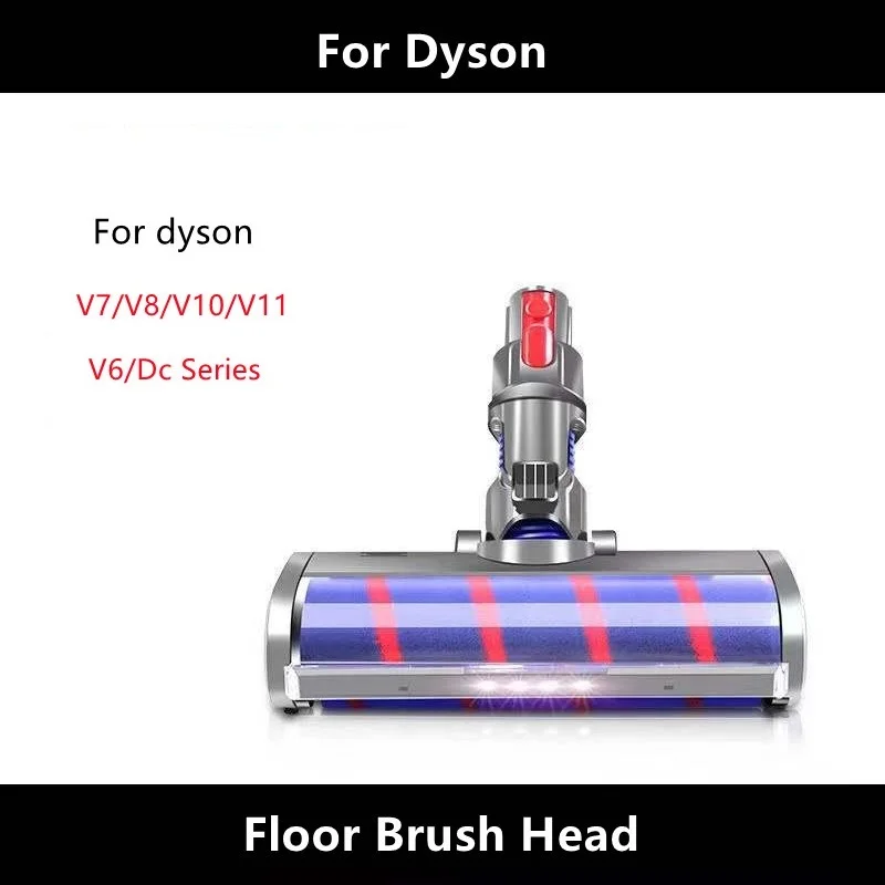 

Motorized Floor Brush Head Tool For Dyson V8 V7 V10 V11 V6/Dc Series Vacuum Cleaner Soft Sweeper Roller Head Floor Brush