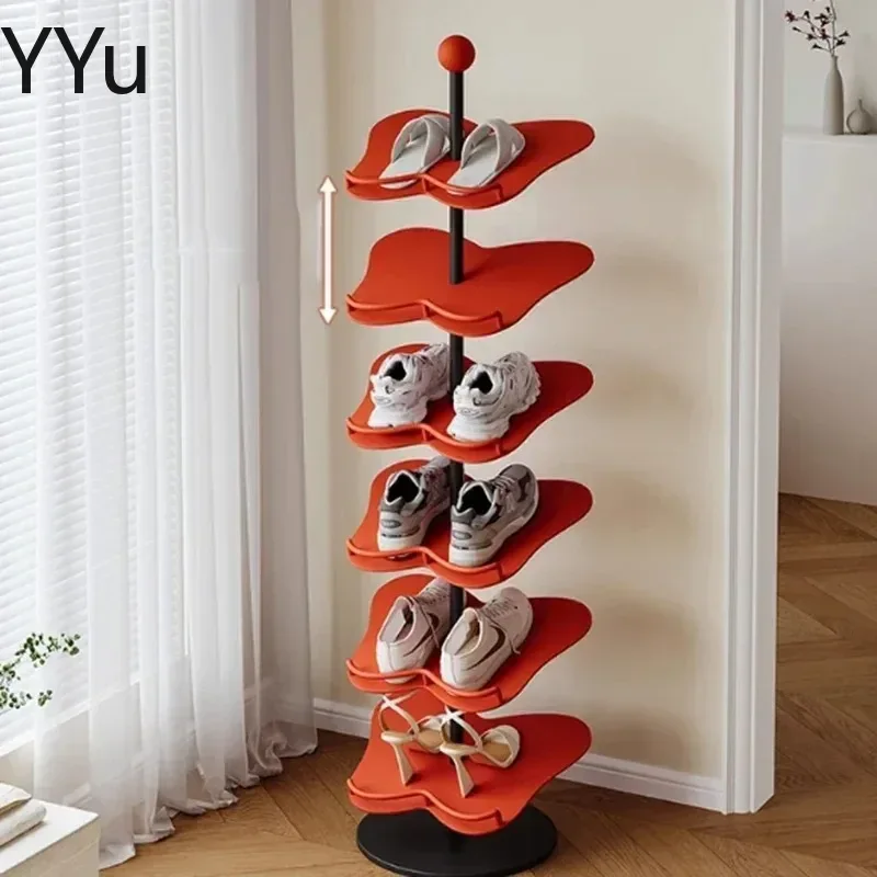 +--Vintage Shelf Shoe Cabinets Organizers Display Racks Saving Modern Shoe Stand Wooden Vertical Muebles Space Saving Furniture