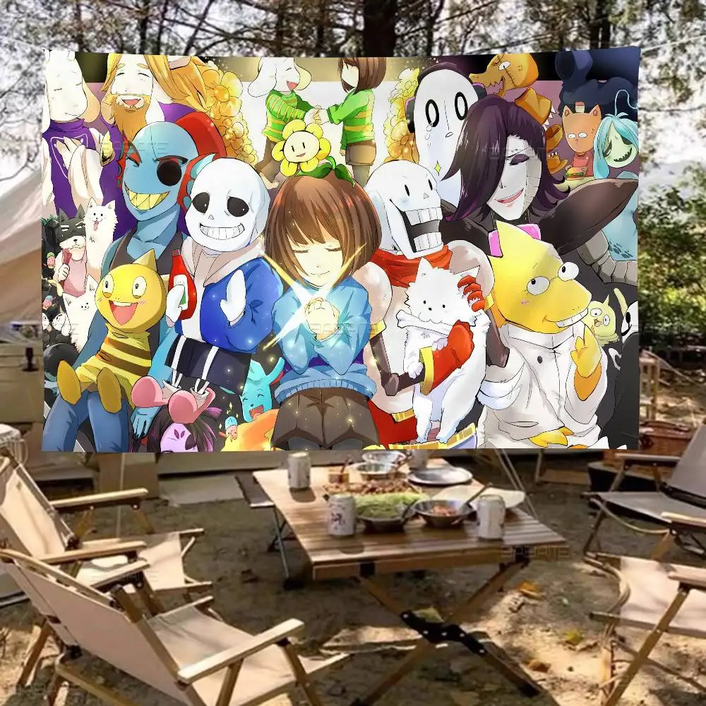Game Undertale Printed Large Flag Art Science Fiction Room Home Decor Decor Banner