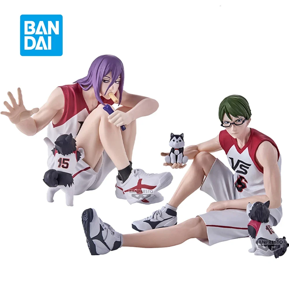 Original Bandai Kuroko Basketball Last Game Murasakibara Atsushi Midorima Shintaro Anime Figure Model Collectible Toys 10cm