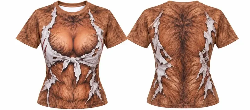 2026 Halloween 3D Spoof pattern T-shirt Men's and Women's Breathable Quick Drying Festival gift Short Sleeved fan gifts Tops